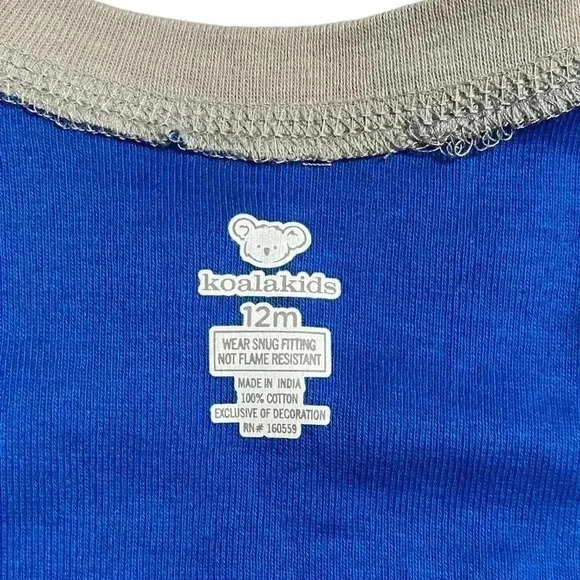 Koala Kids Boys 12 Months Arctic Animal Friends 4 Piece Pajama Set NWT - Picture 4 of 5